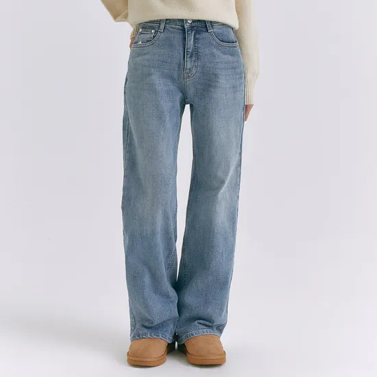 로엠 와이드기모 데님 라이트인디고 64 67 70 사이즈