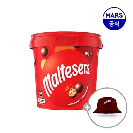 몰티져스 밀크 버켓 465g 모자 증정