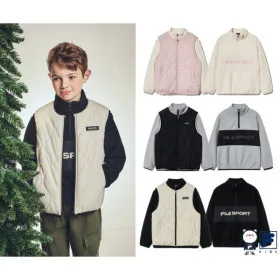 휠라키즈 2in1 플리스맨투맨 경량조끼세트