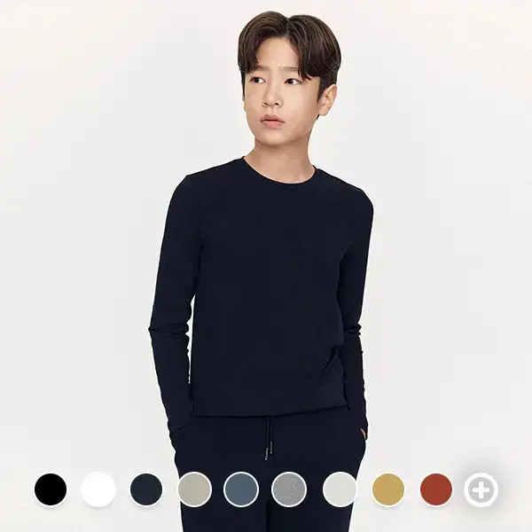 기본 무지 긴팔티