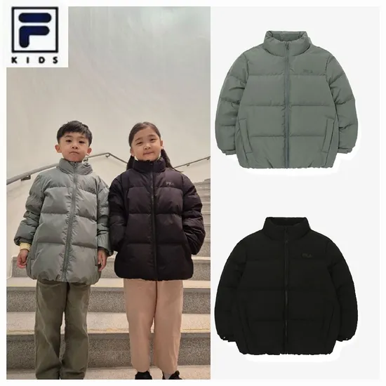 휠라키즈 덕화이버 패딩점퍼