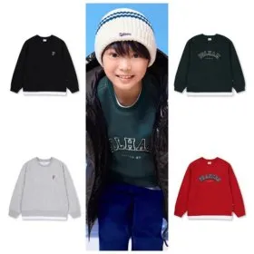 폴햄키즈 플리스 세미오버핏 레이어드 맨투맨 조거팬츠