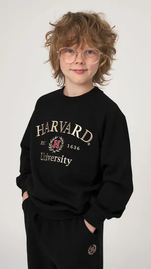 하버드키즈 헤리티지 라운드 맨투맨 셋업