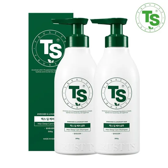 TS 탈모증상완화 맥스 딥케어 샴푸 500g 2개