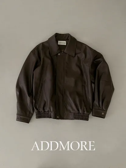 에드모어 오버핏 레더자켓