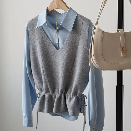 루시 스트링 조끼 세트