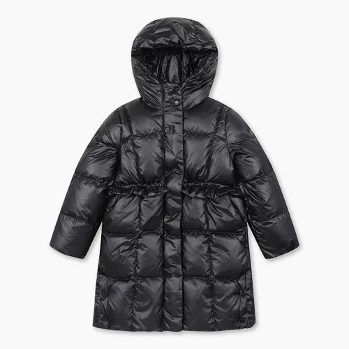 베네통키즈 코쿤핏 프릴 롱 다운 패딩