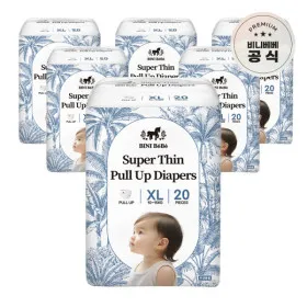 비니베베 슈퍼씬 기저귀 팬티형 XL 6팩