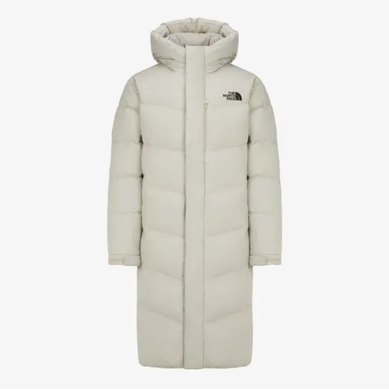노스페이스 알칸 하이브라드 다운 볼 코트 롱패딩