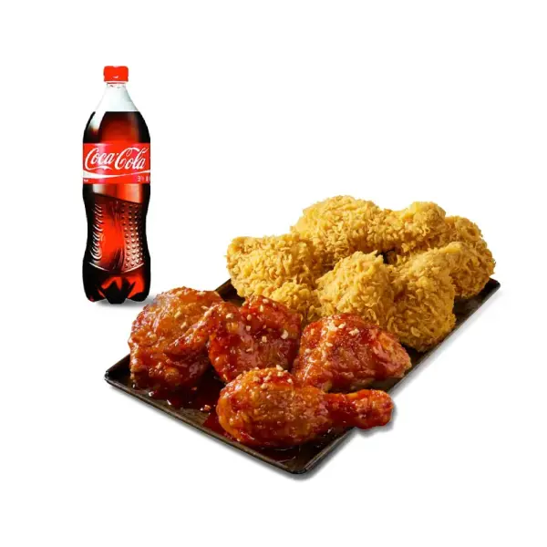 BBQ 황올반 양념반 콜라 1.25L