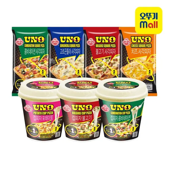 오뚜기 UNO 사각피자 콤비네이션 120g 10팩