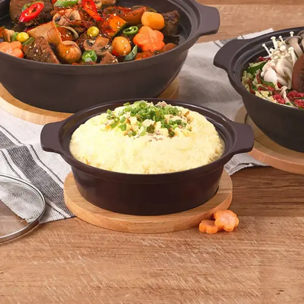 키친플라워 다담 세라믹 인덕션 뚝배기 냄비 받침대