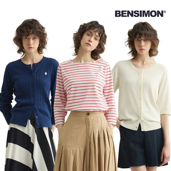 벤시몽 여성 니팅 코듀로이 스트레치 팬츠