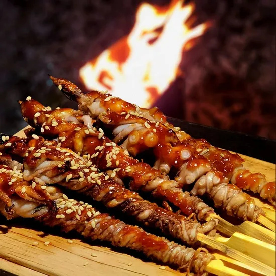 낙지 호롱이 꼬치 450g 소스