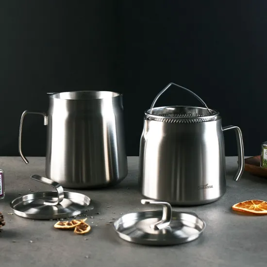 IH 무연마제 스텐304 케틀팟 1.5L 2L 튀김망 거름망 풀세트