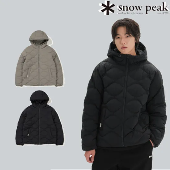 스노우피크 남성 퀼팅 후드 다운자켓