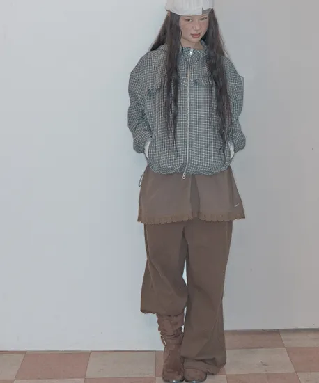 미쏘 와이드 코튼팬츠