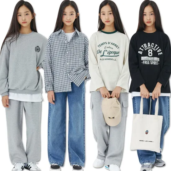 주니어 초등학생 던트 티셔츠