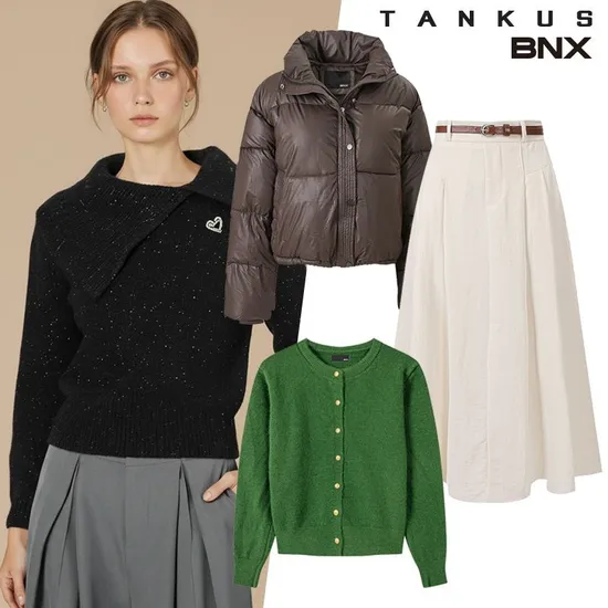 유광 하이넥 패딩