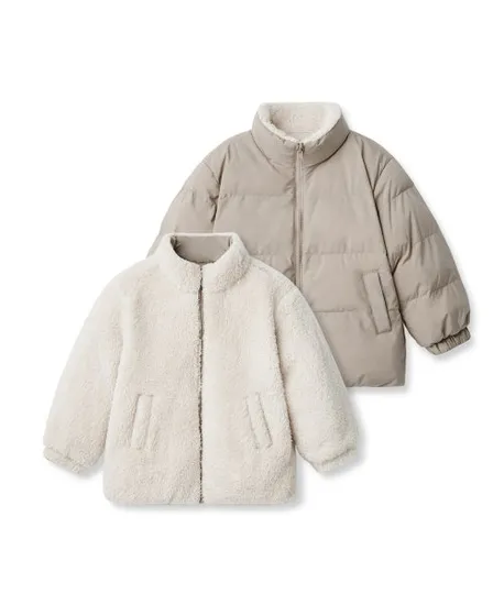 무신사 스탠다드 키즈 푸퍼 리버서블 플리스 숏 패딩 재킷
