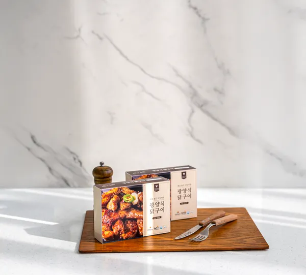 광양식닭구이 마늘양념맛 1팩 고추장양념맛 1팩