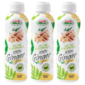 찐 생강원액 100% 무설탕 생강진액 500ml 3병