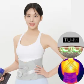 티움 저주파 EMS 온열 허리 복부 마사지기