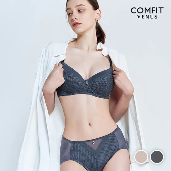 비너스 헤링본브라 팬티세트