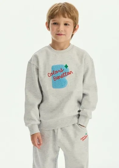 베네통키즈 부클 기모 트레이닝셋업