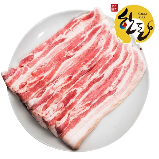 국내산 한돈 1등급 생 오겹살 600g