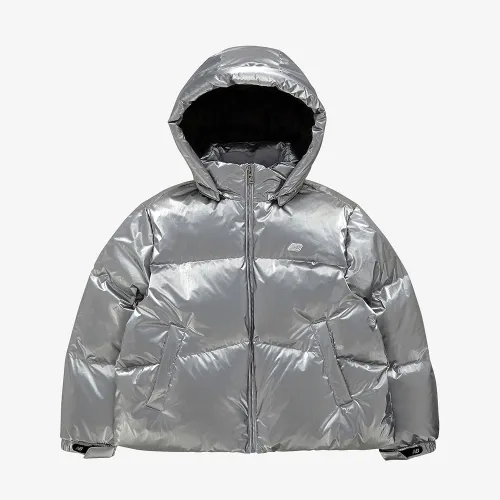 뉴발란스 키즈 에센셜 하이 글로시 아동 숏 다운 패딩