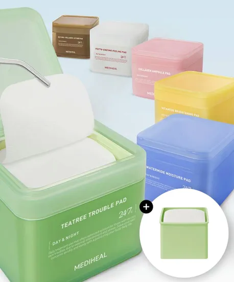 메디힐 네모 토너패드 본품 100매 리필 100매