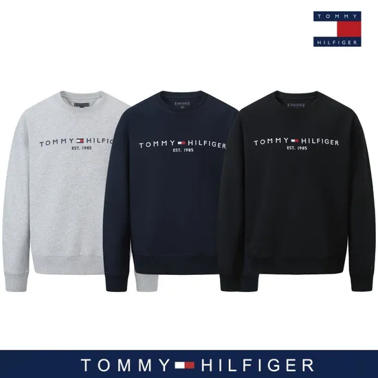 타미힐피거 자수로고 스웻셔츠 맨투맨