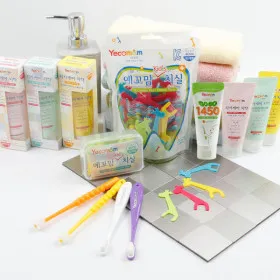 유아치실 치약 360도 실크 칫솔 고불소 예꼬맘 구강용품 모음전