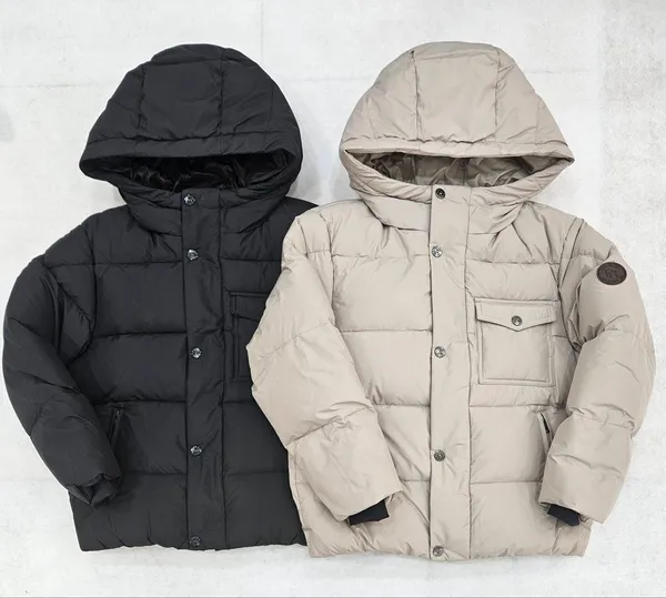 폴햄키즈 놀이터용 후드 숏 덕다운 점퍼