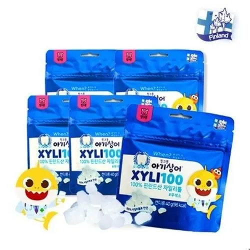 아기상어 자일리톨 100% 40g 5봉