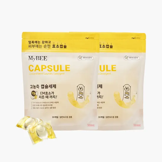 마이비 베이비코튼향 캡슐세탁세제 2팩 60개