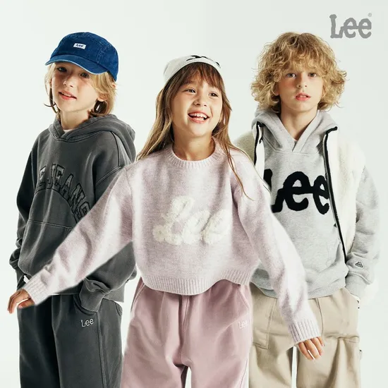 lee키즈 롱패딩 덕다운 점퍼 아이보리