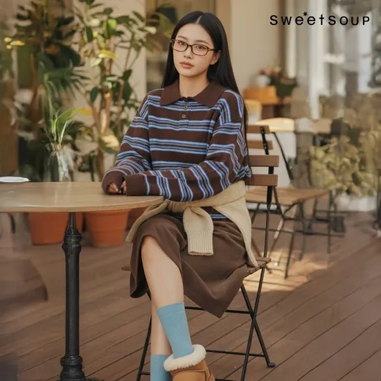 SOUP 플라워 엠브로이더리 카디건