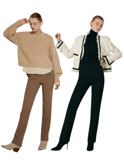 여자 기모 히든밴딩 슬랙스 1+1