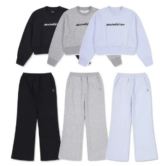 폴햄키즈 여아 기모 맨투맨 팬츠