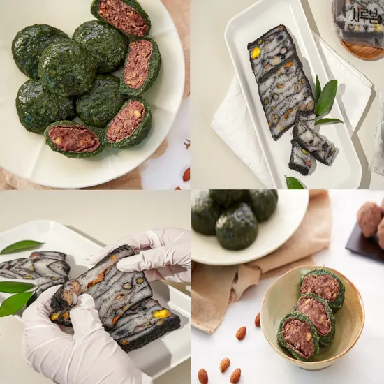 흑임자구름떡 밥알쑥찹쌀떡 95g 20입