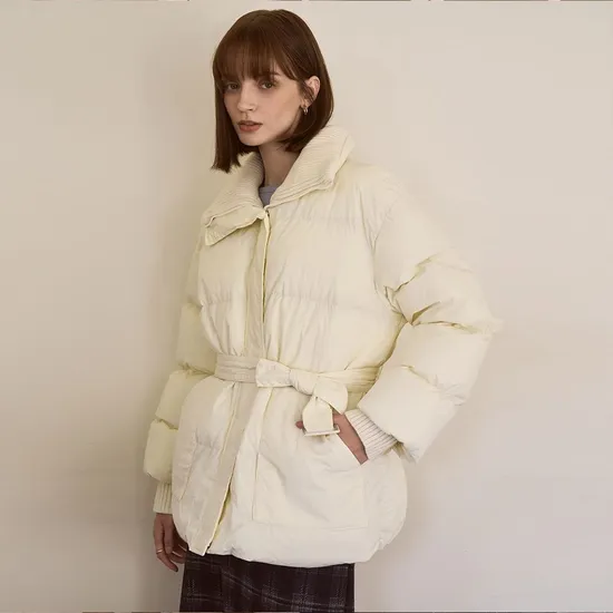 이사베이 하이넥 벨트 웰론 패딩