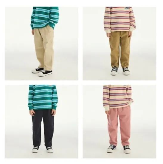 베네통키즈 우븐기모팬츠