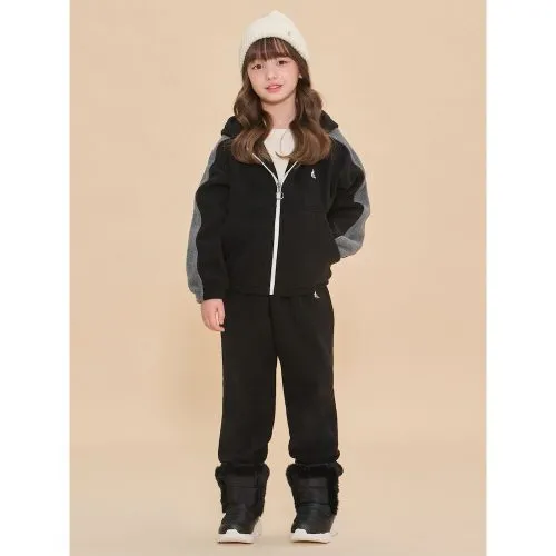 빈폴키즈 후드 플리스 세트 블랙