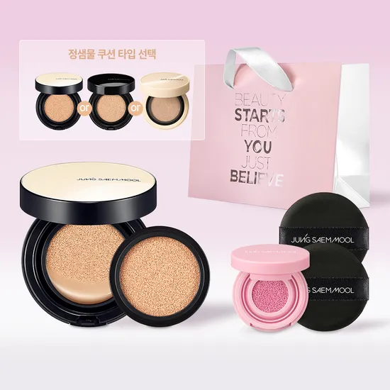 정샘물 쿠션 3종 택1 리필 미니 블러셔 퍼프 2매