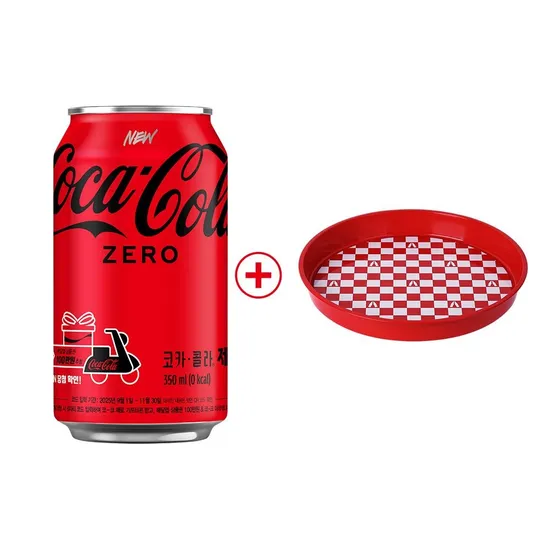 코카콜라 제로 350ml 24캔 원형트레이