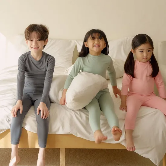 히트터치 키즈 유아용 발열내의 상하의 세트