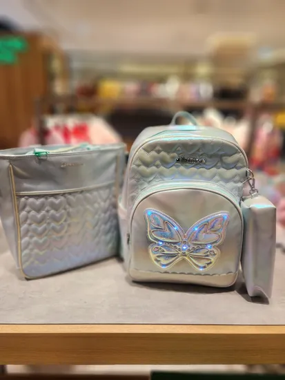 베네통키즈 LED나비책가방세트