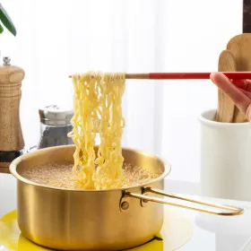 인덕션 스테인레스 티타늄 도금 편수냄비 라면냄비 8690